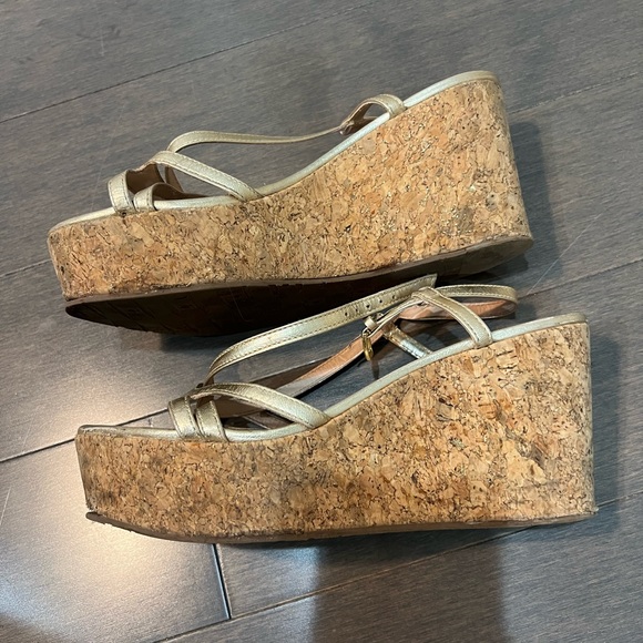 Kate Spade Platform Wedge Sandals Talanse - Size 7 - Picture 6 of 9